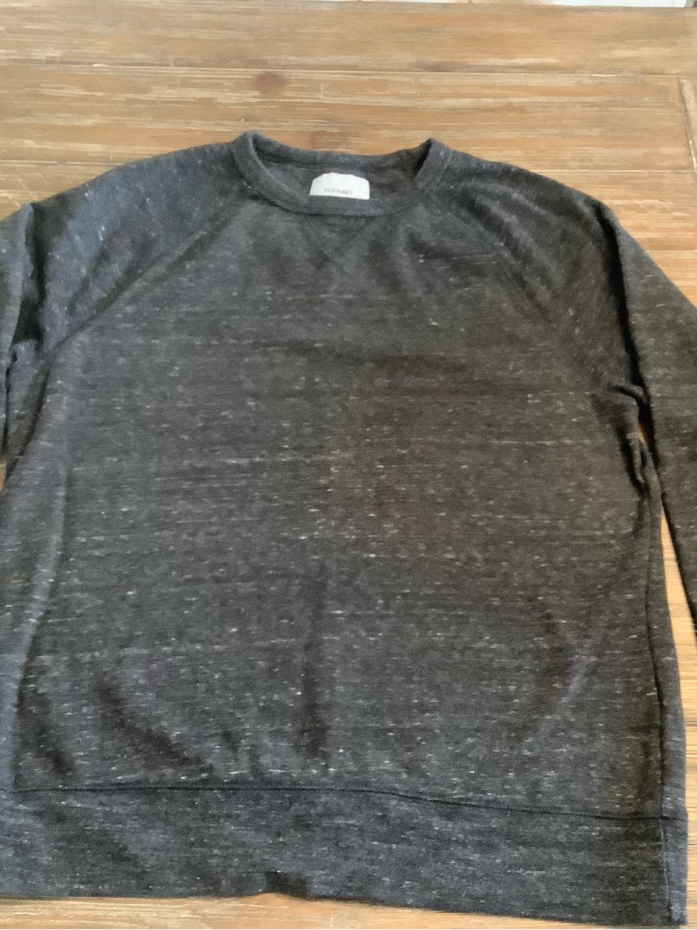Old Navy Men's Heather Charcoal Crewneck Sweater